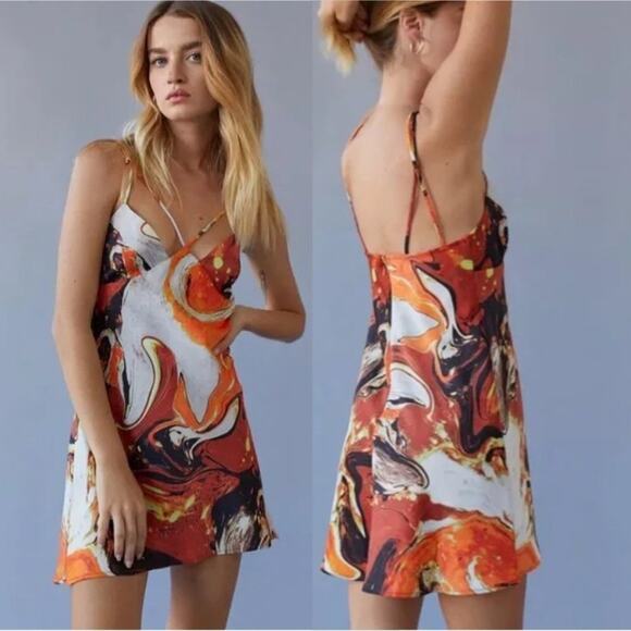 Urban Outfitters Pretty Please Cutout Mini Dress - Picture 1 of 8